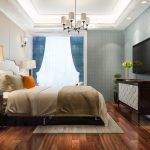 10 Best Guest Room Decor Ideas 3 3d rendering beautiful luxury bedroom suite hotel with tv chandelier